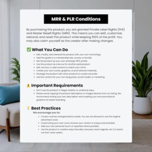 ChatGPT & Canva Guide: Digital Product Creation eBook (PLR/MRR Template, 87 Pages + Bonuses)