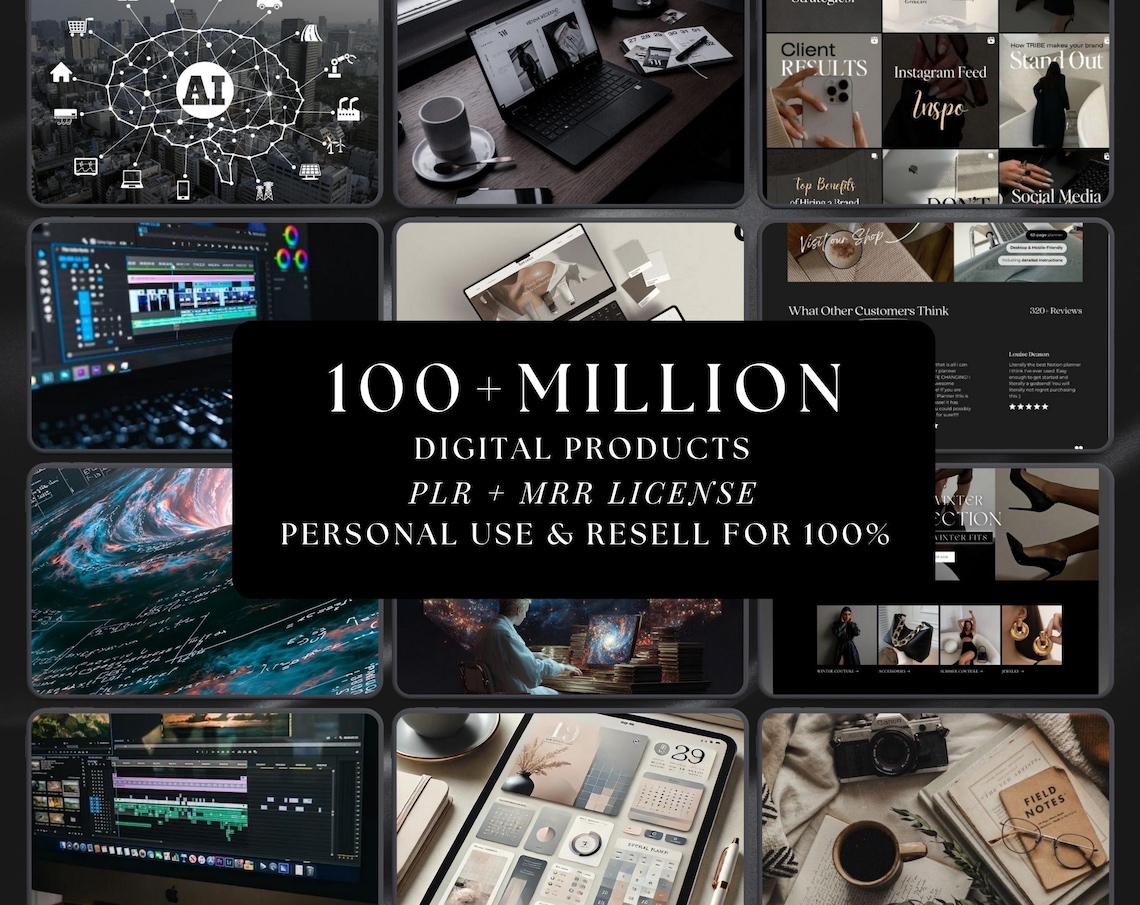 100 Million+ PLR MRR Bundle Ideal for Passive Income | Plr Mrr Digital Products| Master Resell Rights| All your PLR Digital Products - Image 3