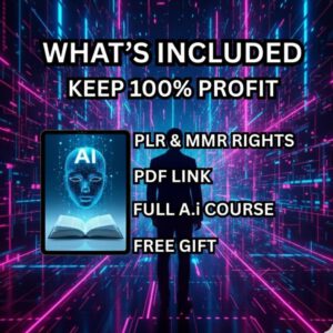 Ai PLR MRR Mega Bundle • AI eBook + Video Course • Digital Business Kit
