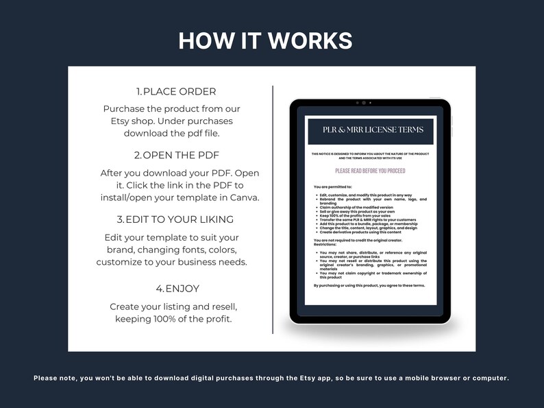 ChatGPT Prompts for Digital Products – Canva eBook Template – Beginner AI Business Guide – PLR Included - Image 2