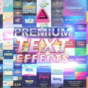 100 Premium Photoshop Text & Style Effects.